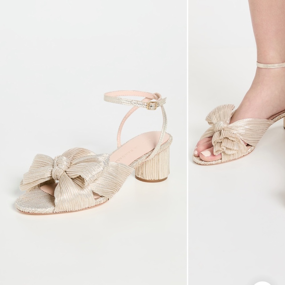Randall Loeffler - never worn - gold sandals